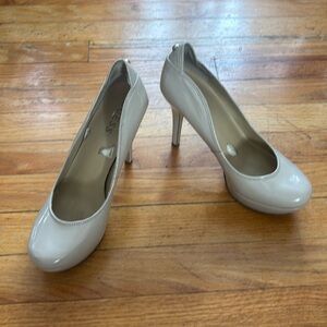 Guess Platform Nude Pump Heels